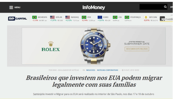 Parte 01 Visto EB5 George Cunha Infomoney
