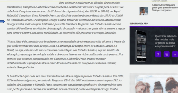 Parte 03 Visto EB5 George Cunha Infomoney