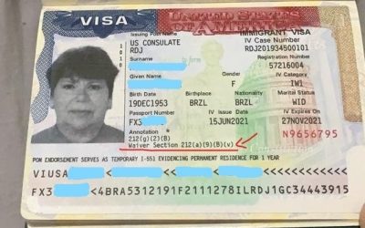 Waiver aprovado e visto IW-1 liberado – Viúva de cidadão americano