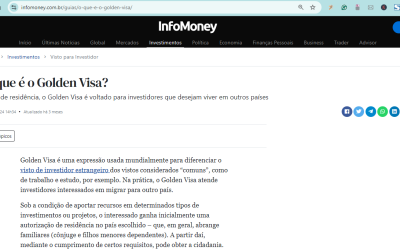Golden visa Portugal George Cunha na Infomoney